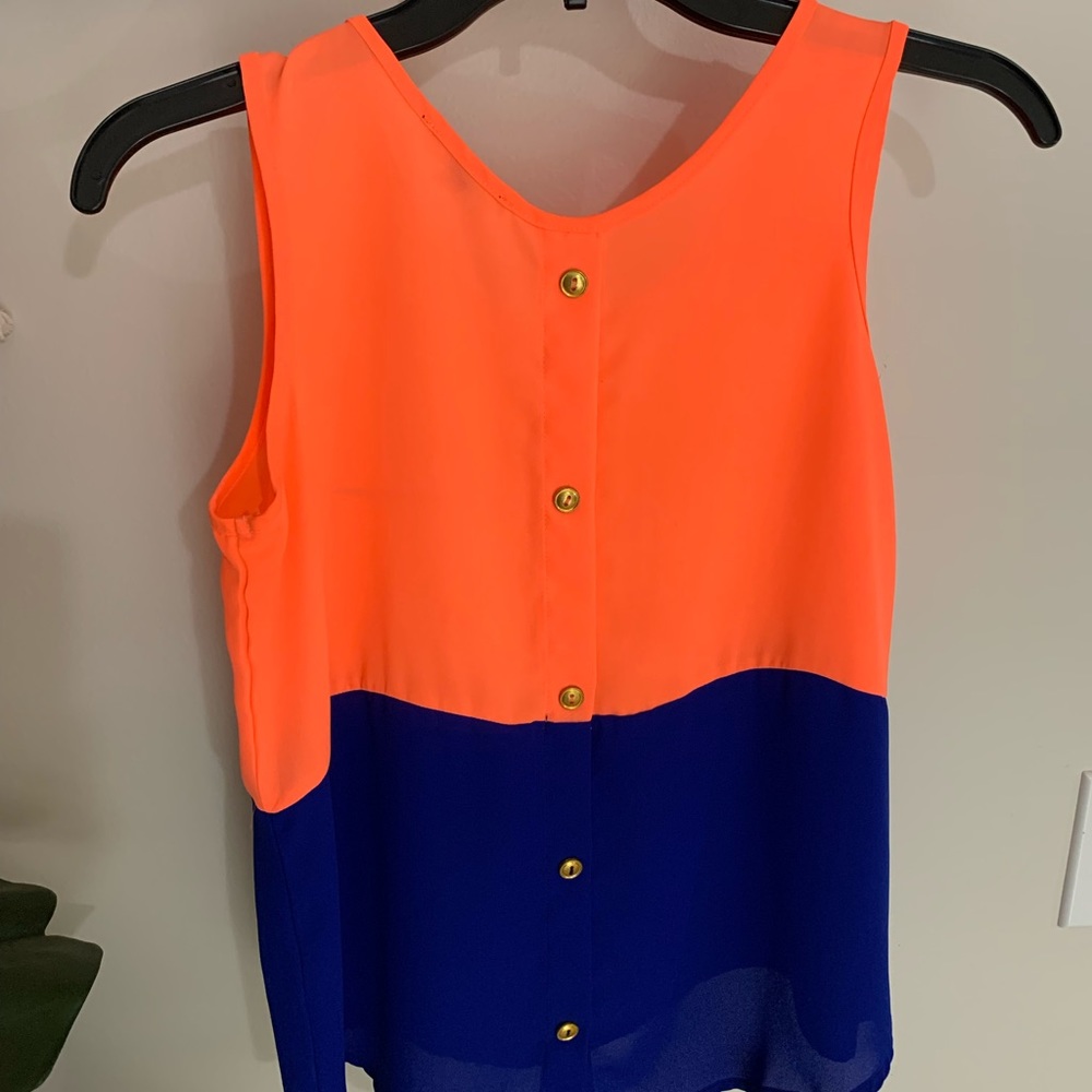 Neon Color Block Tank - Picture 2 of 4